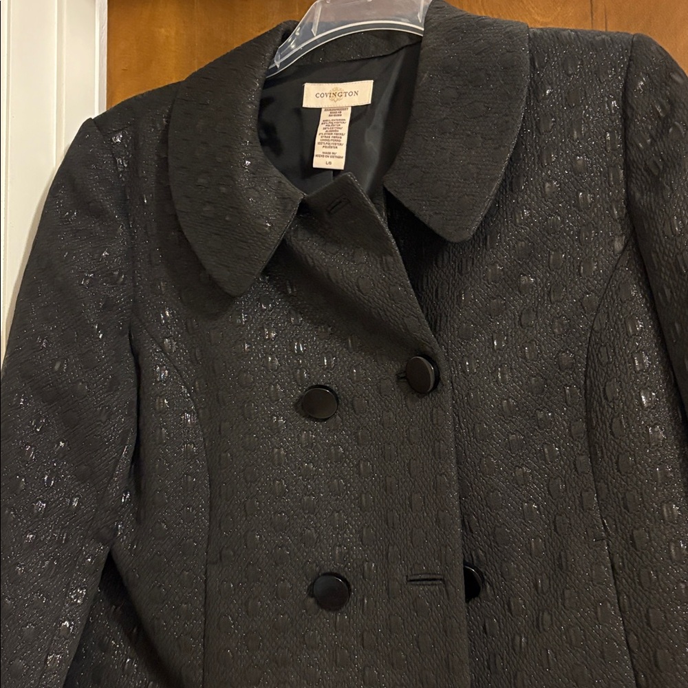 Covington Black Textured Blazer - Picture 2 of 2